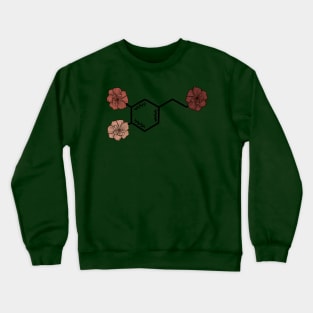 Floral Dopamine Molecule Crewneck Sweatshirt